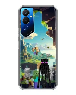 Чехол для TECNO POVA 4 (LG7n) с картинкой «Эндермен в лесу» Чехол для TECNO POVA 4 (LG7n) с картинкой «Эндермен в лесу»