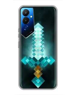 Чехол для TECNO POVA 4 (LG7n) с картинкой «Алмазный меч неон» Чехол для TECNO POVA 4 (LG7n) с картинкой «Алмазный меч неон»