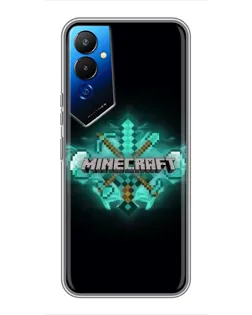 Чехол для TECNO POVA 4 (LG7n) с картинкой «Minecraft Diamond лого» Чехол для TECNO POVA 4 (LG7n) с картинкой «Minecraft Diamond лого»