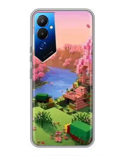 Чехол для TECNO POVA 4 (LG7n) с картинкой «Розовое дерево Minecraft» Чехол для TECNO POVA 4 (LG7n) с картинкой «Розовое дерево Minecraft»
