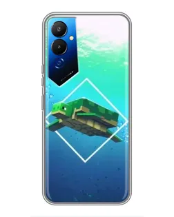 Чехол для TECNO POVA 4 (LG7n) с картинкой «Черепаха Minecraft» Чехол для TECNO POVA 4 (LG7n) с картинкой «Черепаха Minecraft»