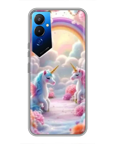 Чехол для TECNO POVA 4 (LG7n) с картинкой «Радуга и единороги» Чехол для TECNO POVA 4 (LG7n) с картинкой «Радуга и единороги»