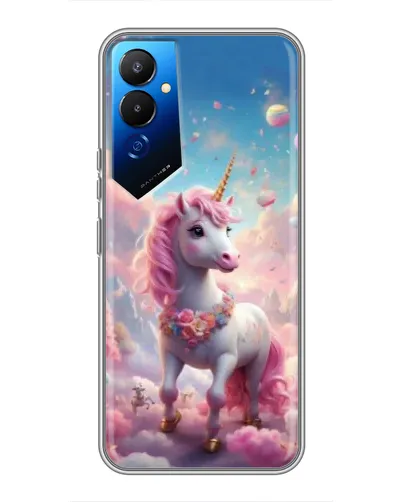 Чехол для TECNO POVA 4 (LG7n) с картинкой «Единорог среди облаков» Чехол для TECNO POVA 4 (LG7n) с картинкой «Единорог среди облаков»