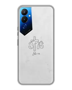 Чехол для TECNO POVA 4 (LG7n) с картинкой «Иоанна 3:16 Крест» Чехол для TECNO POVA 4 (LG7n) с картинкой «Иоанна 3:16 Крест»