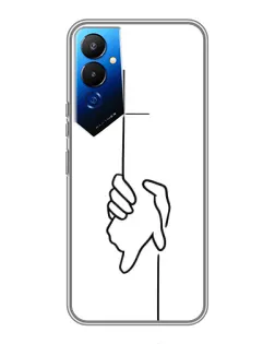 Чехол для TECNO POVA 4 (LG7n) с картинкой «Рука держит» Чехол для TECNO POVA 4 (LG7n) с картинкой «Рука держит»