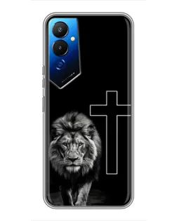 Чехол для TECNO POVA 4 (LG7n) с картинкой «Лев и Крест» Чехол для TECNO POVA 4 (LG7n) с картинкой «Лев и Крест»