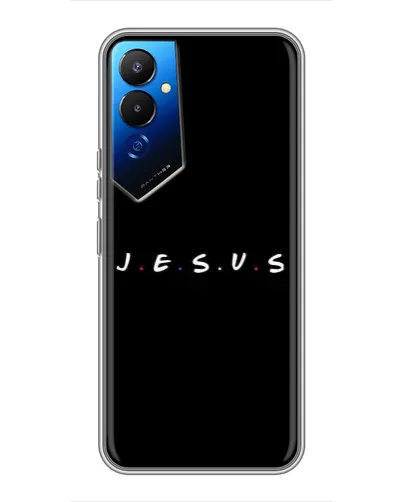 Чехол для TECNO POVA 4 (LG7n) с картинкой «Точки веры J.E.S.U.S.»