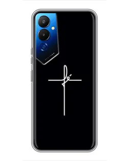 Чехол для TECNO POVA 4 (LG7n) с картинкой «Тонкий крест» Чехол для TECNO POVA 4 (LG7n) с картинкой «Тонкий крест»