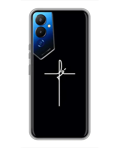 Чехол для TECNO POVA 4 (LG7n) с картинкой «Тонкий крест» Чехол для TECNO POVA 4 (LG7n) с картинкой «Тонкий крест»