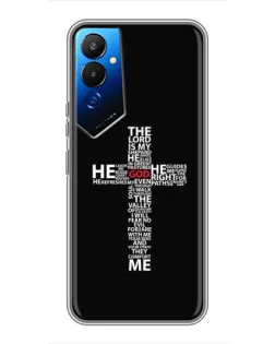Чехол для TECNO POVA 4 (LG7n) с картинкой «Текстовый крест» Чехол для TECNO POVA 4 (LG7n) с картинкой «Текстовый крест»