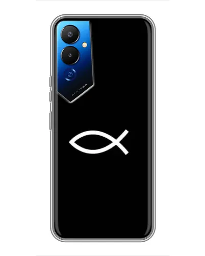 Чехол для TECNO POVA 4 (LG7n) с картинкой «Символ рыбы Jesus» Чехол для TECNO POVA 4 (LG7n) с картинкой «Символ рыбы Jesus»