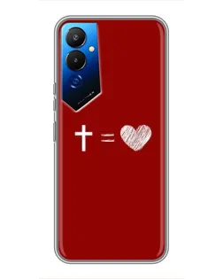 Чехол для TECNO POVA 4 (LG7n) с картинкой «Уравнение любви» Чехол для TECNO POVA 4 (LG7n) с картинкой «Уравнение любви»