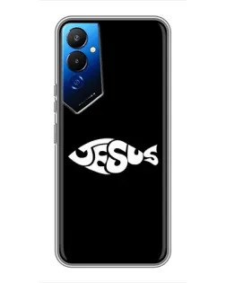 Чехол для TECNO POVA 4 (LG7n) с картинкой «Рыба Jesus» Чехол для TECNO POVA 4 (LG7n) с картинкой «Рыба Jesus»