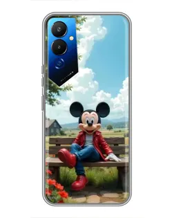 Чехол для TECNO POVA 4 (LG7n) с картинкой «Микки на скамейке» Чехол для TECNO POVA 4 (LG7n) с картинкой «Микки на скамейке»