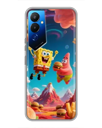 Чехол для TECNO POVA 4 (LG7n) с картинкой «Космический фастфуд» Чехол для TECNO POVA 4 (LG7n) с картинкой «Космический фастфуд»