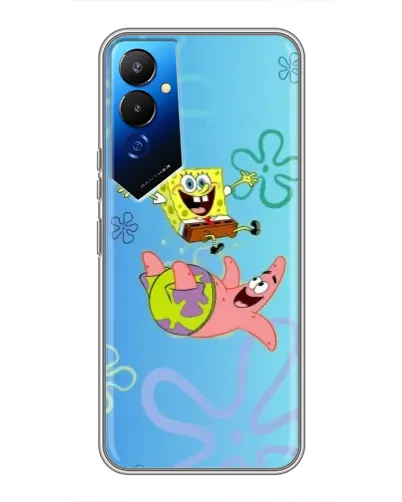 Чехол для TECNO POVA 4 (LG7n) с картинкой «Спанч Боб и Патрик» Чехол для TECNO POVA 4 (LG7n) с картинкой «Спанч Боб и Патрик»