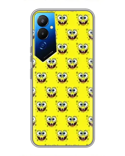 Чехол для TECNO POVA 4 (LG7n) с картинкой «Паттерн Губка Боб» Чехол для TECNO POVA 4 (LG7n) с картинкой «Паттерн Губка Боб»