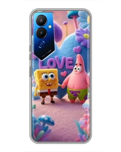 Чехол для TECNO POVA 4 (LG7n) с картинкой «Губка Боб Патрик» Чехол для TECNO POVA 4 (LG7n) с картинкой «Губка Боб Патрик»