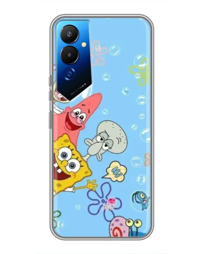 Чехол для TECNO POVA 4 (LG7n) с картинкой «Веселые пузырьки» Чехол для TECNO POVA 4 (LG7n) с картинкой «Веселые пузырьки»