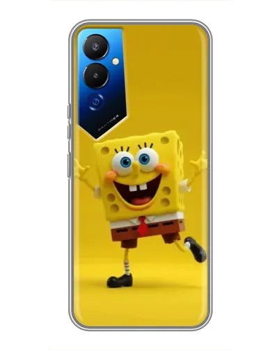 Чехол для TECNO POVA 4 (LG7n) с картинкой «Позитивный Губка Боб» Чехол для TECNO POVA 4 (LG7n) с картинкой «Позитивный Губка Боб»