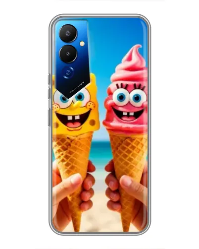 Чехол для TECNO POVA 4 (LG7n) с картинкой «Спанч Боб мороженое» Чехол для TECNO POVA 4 (LG7n) с картинкой «Спанч Боб мороженое»