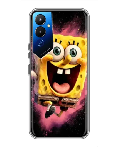 Чехол для TECNO POVA 4 (LG7n) с картинкой «Взрывной Спанч Боб» Чехол для TECNO POVA 4 (LG7n) с картинкой «Взрывной Спанч Боб»