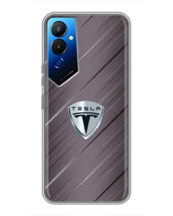 Чехол для TECNO POVA 4 (LG7n) с картинкой «Металлическая текстура Tesla» Чехол для TECNO POVA 4 (LG7n) с картинкой «Металлическая текстура Tesla»