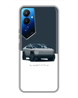 Чехол для TECNO POVA 4 (LG7n) с картинкой «Серебристый Cybertruck Tesla» Чехол для TECNO POVA 4 (LG7n) с картинкой «Серебристый Cybertruck Tesla»