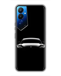Чехол для TECNO POVA 4 (LG7n) с картинкой «Фары Tesla Night» Чехол для TECNO POVA 4 (LG7n) с картинкой «Фары Tesla Night»