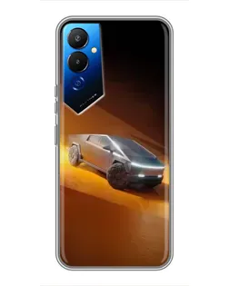 Чехол для TECNO POVA 4 (LG7n) с картинкой «Cybertruck в пустыне» Чехол для TECNO POVA 4 (LG7n) с картинкой «Cybertruck в пустыне»
