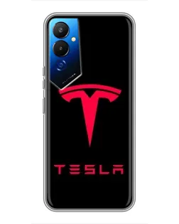 Чехол для TECNO POVA 4 (LG7n) с картинкой «Tesla Red Logo» Чехол для TECNO POVA 4 (LG7n) с картинкой «Tesla Red Logo»