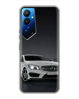 Чехол для TECNO POVA 4 (LG7n) с картинкой «Mercedes AMG GT Silver»
