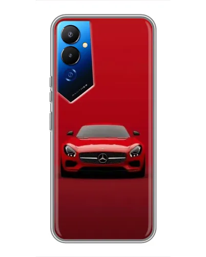Чехол для TECNO POVA 4 (LG7n) с картинкой «Красный Mercedes AMG»