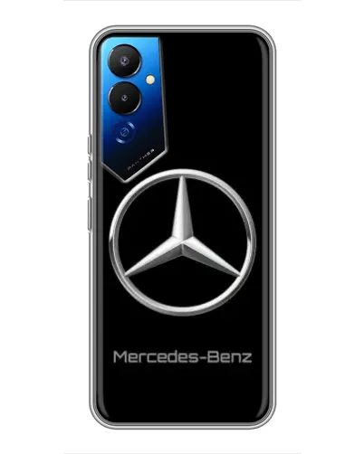 Чехол для TECNO POVA 4 (LG7n) с картинкой «Mercedes Silver Logo»