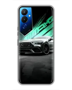 Чехол для TECNO POVA 4 (LG7n) с картинкой «Темный Mercedes AMG»