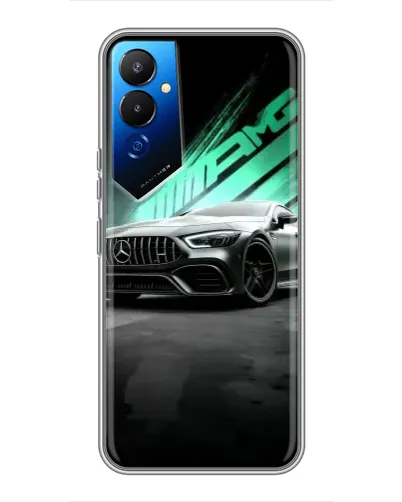 Чехол для TECNO POVA 4 (LG7n) с картинкой «Темный Mercedes AMG»