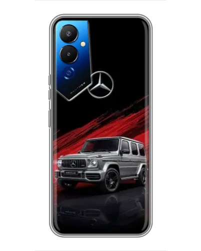 Чехол для TECNO POVA 4 (LG7n) с картинкой «Mercedes G-Class красный»