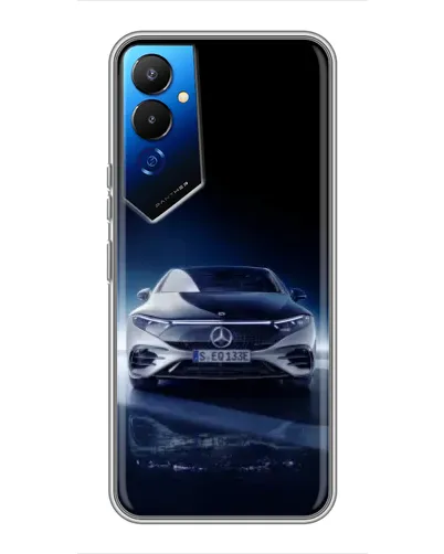 Чехол для TECNO POVA 4 (LG7n) с картинкой «Ночной Mercedes EQ»