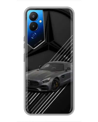 Чехол для TECNO POVA 4 (LG7n) с картинкой «Mercedes AMG — графика»
