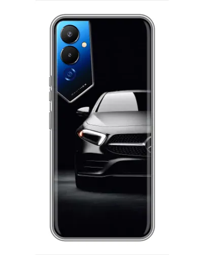 Чехол для TECNO POVA 4 (LG7n) с картинкой «Свет фар Mercedes»