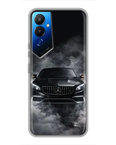 Чехол для TECNO POVA 4 (LG7n) с картинкой «Mercedes в дыму»
