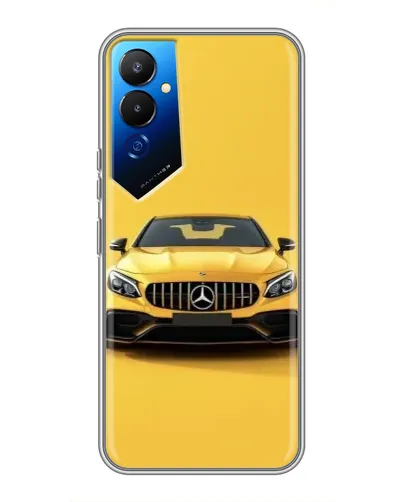 Чехол для TECNO POVA 4 (LG7n) с картинкой «Желтый Mercedes GT»