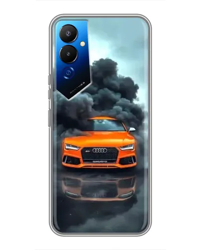 Чехол для TECNO POVA 4 (LG7n) с картинкой «Audi в облаках дыма» Чехол для TECNO POVA 4 (LG7n) с картинкой «Audi в облаках дыма»