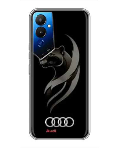 Чехол для TECNO POVA 4 (LG7n) с картинкой «Графика — пантера и Audi» Чехол для TECNO POVA 4 (LG7n) с картинкой «Графика — пантера и Audi»
