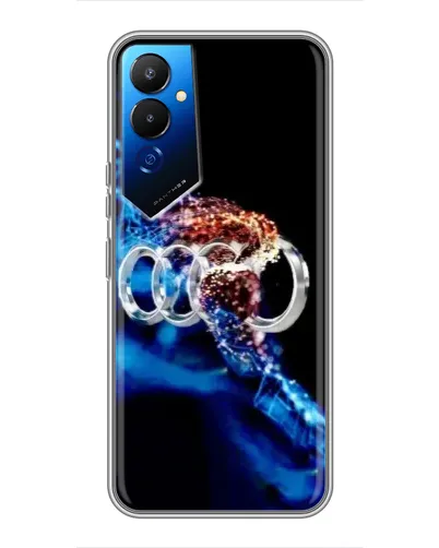 Чехол для TECNO POVA 4 (LG7n) с картинкой «Энергия лого Audi» Чехол для TECNO POVA 4 (LG7n) с картинкой «Энергия лого Audi»