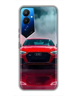 Чехол для TECNO POVA 4 (LG7n) с картинкой «Audi RS — красный стиль»
