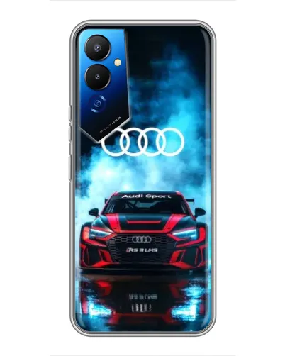 Чехол для TECNO POVA 4 (LG7n) с картинкой «Audi Sport — неон» Чехол для TECNO POVA 4 (LG7n) с картинкой «Audi Sport — неон»