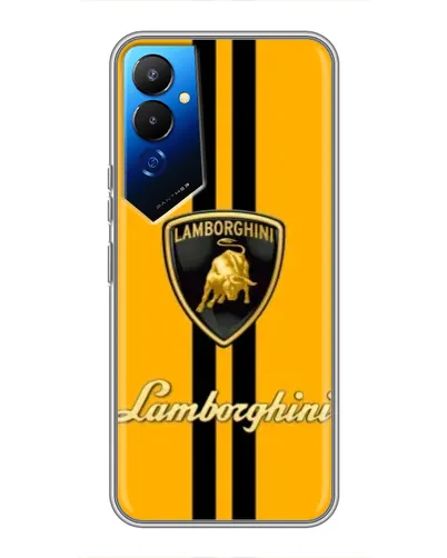 Чехол для TECNO POVA 4 (LG7n) с картинкой «Lamborghini Stripe желтый» Чехол для TECNO POVA 4 (LG7n) с картинкой «Lamborghini Stripe желтый»