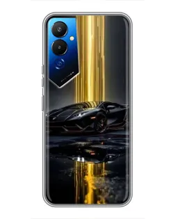Чехол для TECNO POVA 4 (LG7n) с картинкой «Ночной Lamborghini драйв»