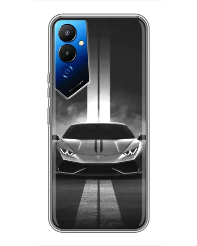 Чехол для TECNO POVA 4 (LG7n) с картинкой «Lamborghini симметрия дорог» Чехол для TECNO POVA 4 (LG7n) с картинкой «Lamborghini симметрия дорог»